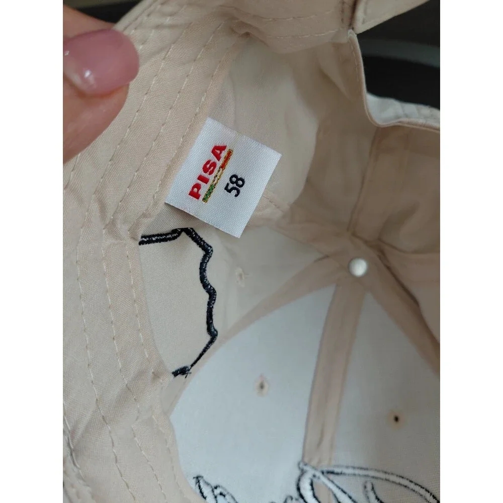 Pisa Hat Cap Beige Adjustable Italy